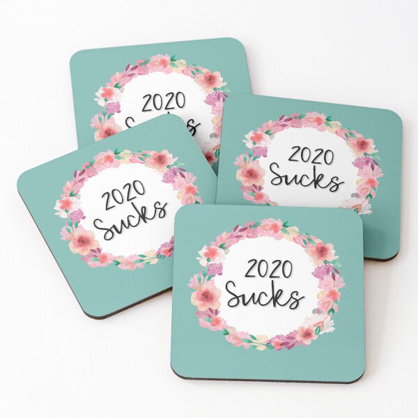 Item preview, 2020 Sucks Pink Floral Message designed and sold by Robin Liefeld.