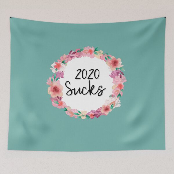 Item preview, 2020 Sucks Pink Floral Message designed and sold by Robin Liefeld.