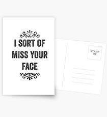 Ich sortiere von Miss Your Face Snarky Card Postkarten