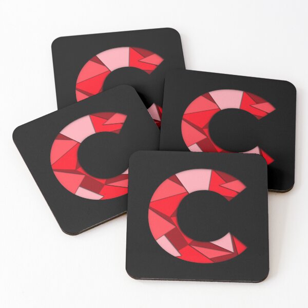 Item preview, The letter - C - Alphabet Series in Red Pattern designed and sold by SimplePickUps.