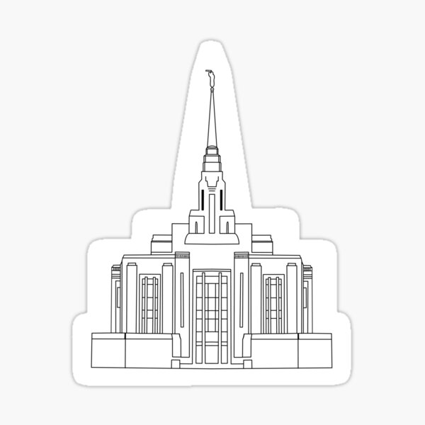 Ogden utah temple Sticker