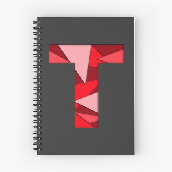 Item preview, The letter - T - Alphabet Series in Red Pattern designed and sold by SimplePickUps.