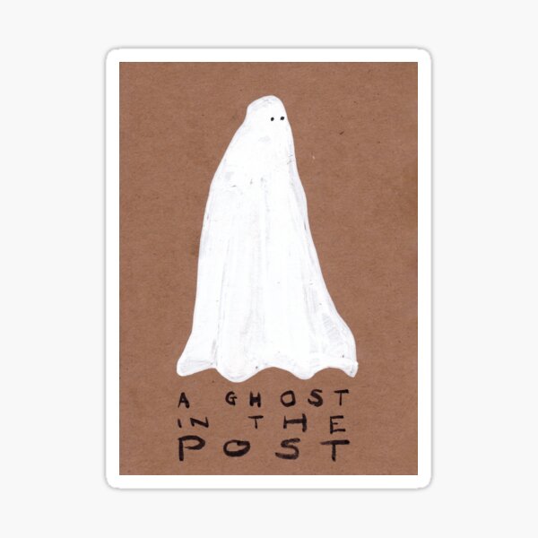A Ghost in the Post Sticker