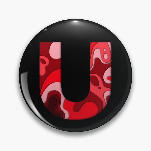 Item preview, The letter - U - Alphabet Series in Red Pattern designed and sold by SimplePickUps.