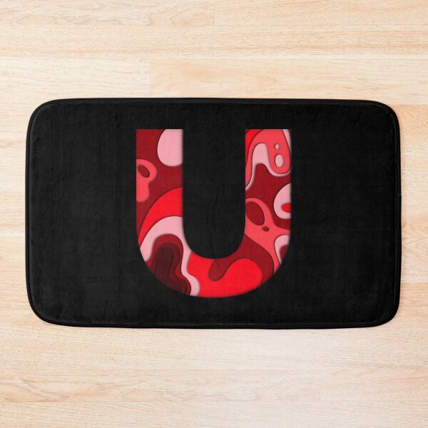 Item preview, The letter - U - Alphabet Series in Red Pattern designed and sold by SimplePickUps.