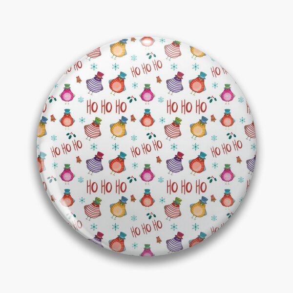 Item preview, A Bright and Colourful Christmas Pattern with Fat Birds designed and sold by MvuuStudio.