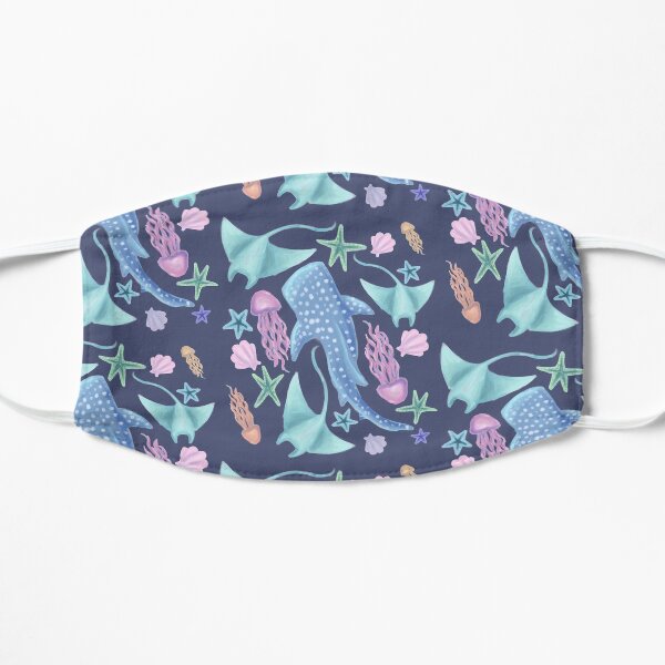 Motif de la vie sauvage de l'océan Masque sans plis