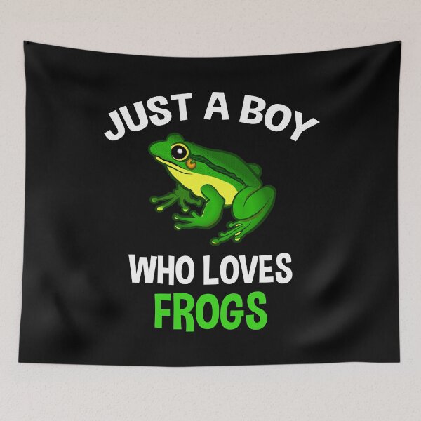 Item preview, Just A Boy Who Loves Frogs designed and sold by Cat Lady Designs.