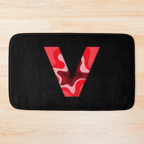 Item preview, The letter - V - Alphabet Series in Red Pattern designed and sold by SimplePickUps.
