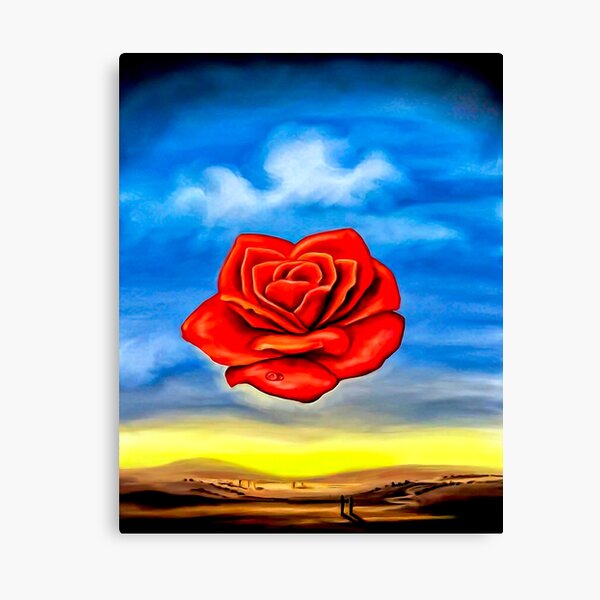 Aperçu de l'œuvre La Rose méditative-Salvador Dali créée et vendue par magicmagnet.
