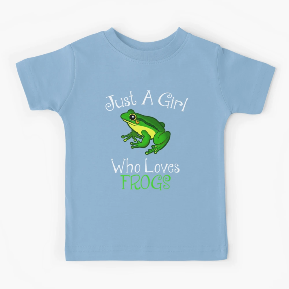 Just A Girl Who Loves Frogs Kids T-Shirt for Sale by CroyleC