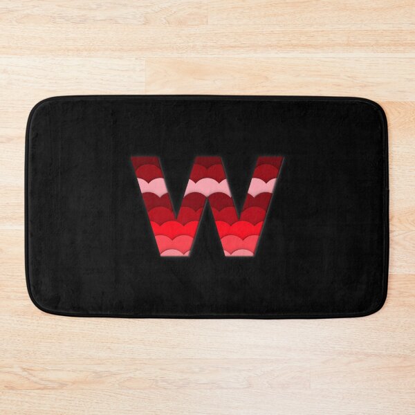 Item preview, The letter - W - Alphabet Series in Red Pattern designed and sold by SimplePickUps.