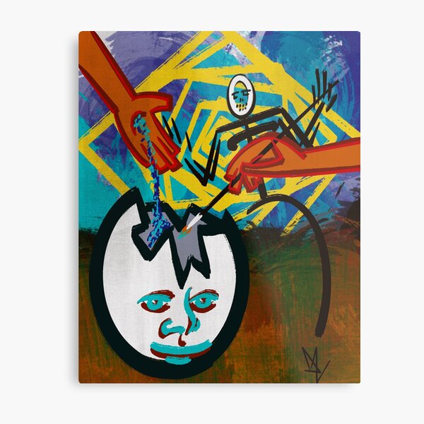 Egg tempera Metal Print