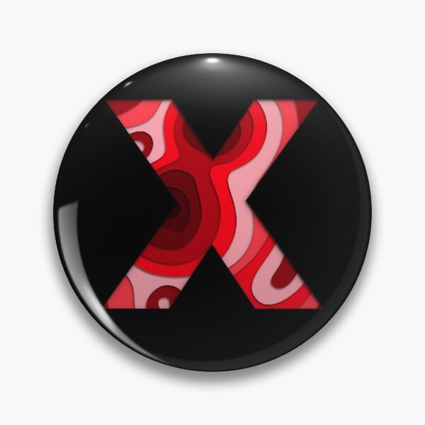 Item preview, The letter - X - Alphabet Series in Red Pattern designed and sold by SimplePickUps.