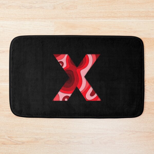 Item preview, The letter - X - Alphabet Series in Red Pattern designed and sold by SimplePickUps.
