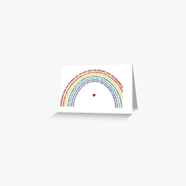 Somewhere Over the Rainbow Greeting Card