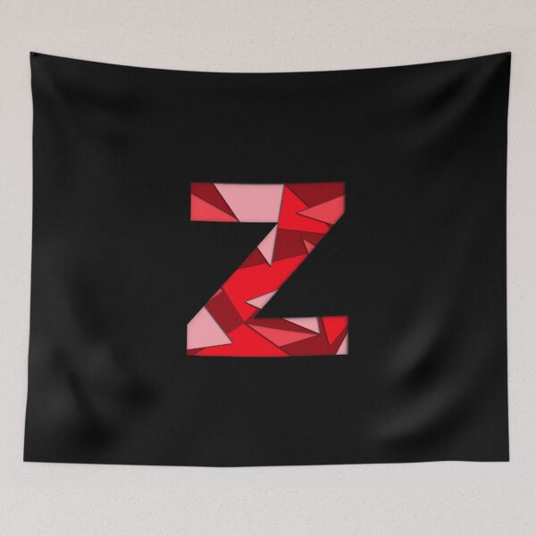 Item preview, The letter - Z - Alphabet Series in Red Pattern designed and sold by SimplePickUps.