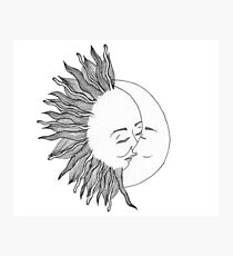 Sun and Moon Photographic Print