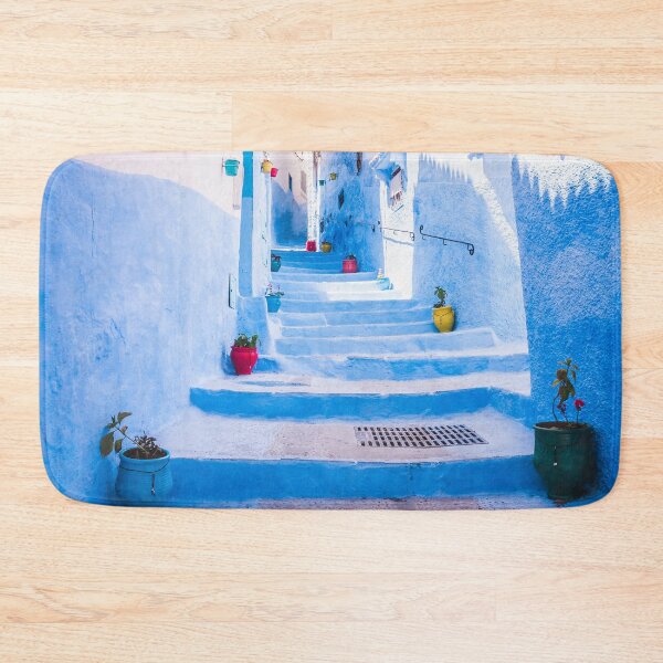 Item preview, The beautiful blue medina of Chefchaouen in Morocco designed and sold by OdmiDesign.