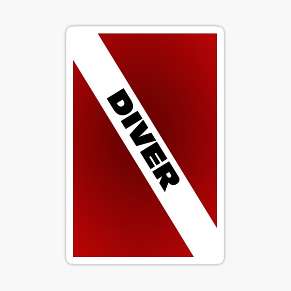 Diver 2 Sticker