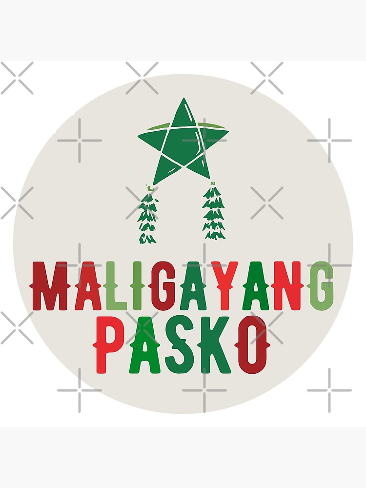 Maligayang Pasko Filipino Christmas Poster By Carmellprints Redbubble ...