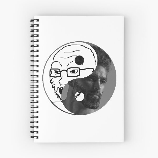 Item preview, CHAD YIN YANG WOJAK SOY BOY CRINGE DOOMER ZOOMER designed and sold by Rosko-.