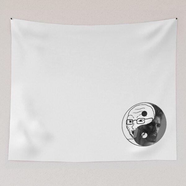 Item preview, CHAD YIN YANG WOJAK SOY BOY CRINGE DOOMER ZOOMER designed and sold by Rosko-.