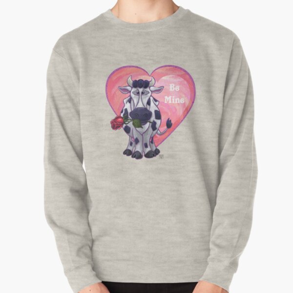 Cow Valentine's Day Pullover Sweatshirt