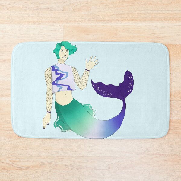 Item preview, Gay/mlm pride merman designed and sold by Brenu.