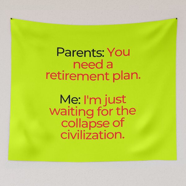 Item preview, Millennial Retirement Plan: The Collapse Of Civilization designed and sold by mind-illusions.