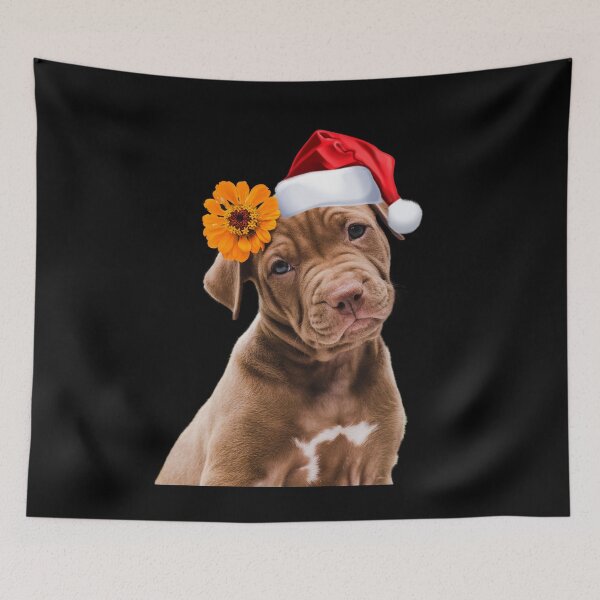 Item preview, Bull Mastiff TShirt Fun Puppy Santa Hat Funny Christmas Gift designed and sold by DamnCoolStuff.