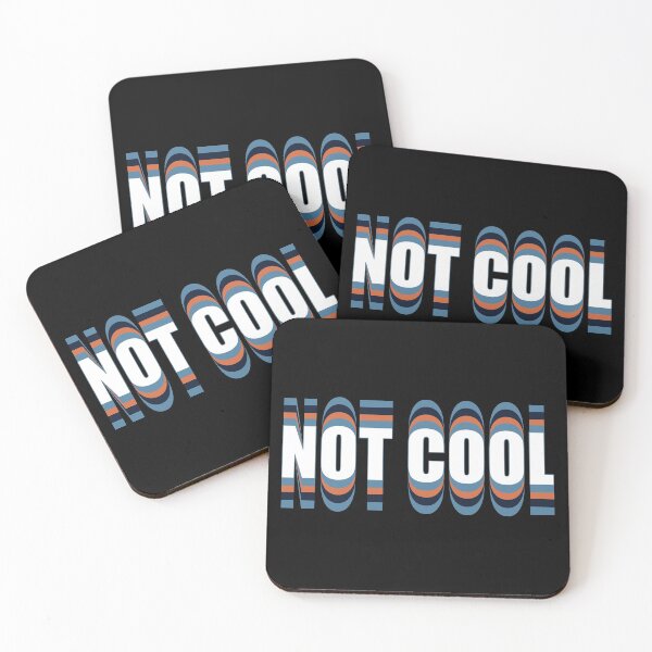 Item preview, Not Cool V1a-Retro Vintage Colors designed and sold by BLACKSUN-SHOP.