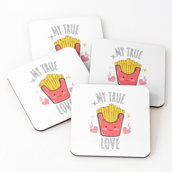 Item preview, My True Love - Cute Kawaii French Fries designed and sold by Kaos Urbanwear.