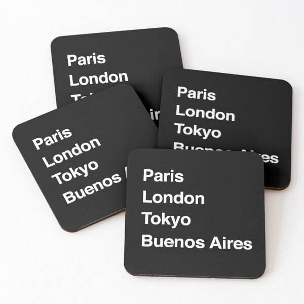 Item preview, Buenos Aires Paris Tokyo London Design designed and sold by Custom365.