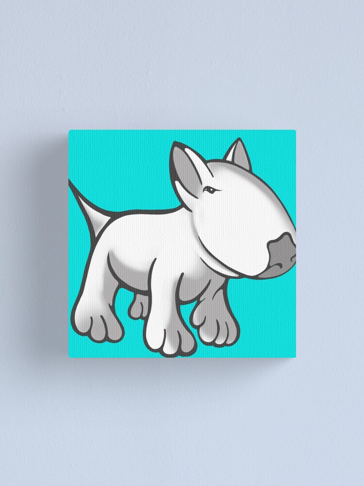 Bull Terrier Ingles Bully Tarjeta De Saludos Dibujo De Lapiz Original Directamente Del Artista