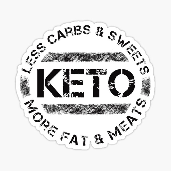 Item preview, Keto Lifestyle Diet Gift With Worn Distressed Text In Black And White designed and sold by Funful.