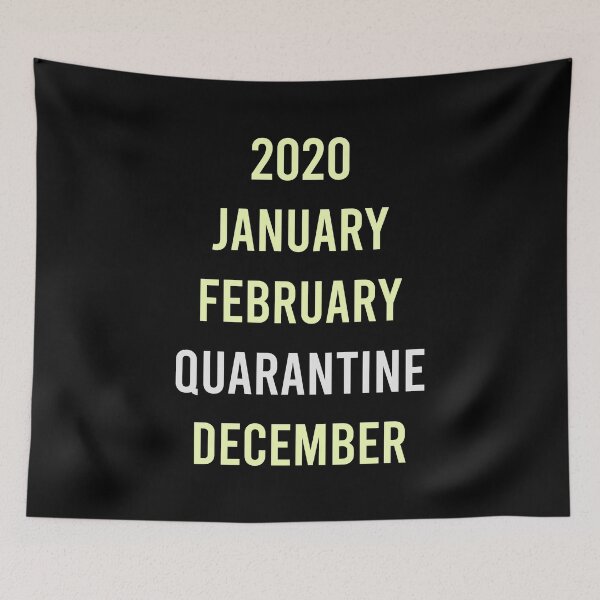 Item preview, 2020 January February Quarantine December designed and sold by MJLdesigns.