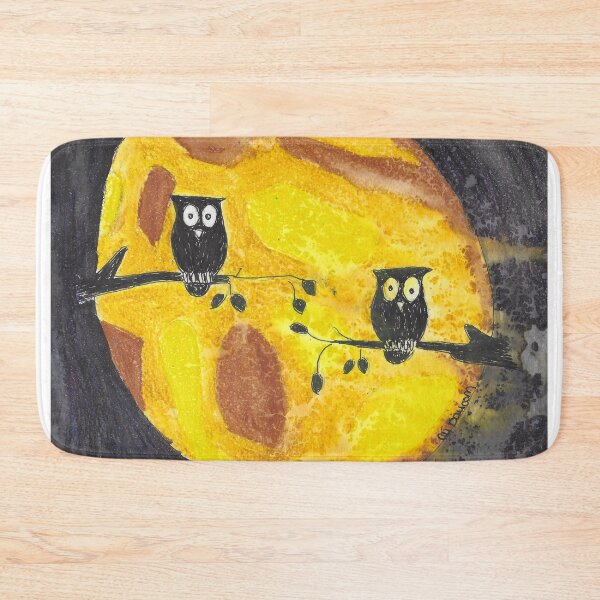 Item preview, Two Owls on a Moon - Moon Glow designed and sold by AliCatOriginals.