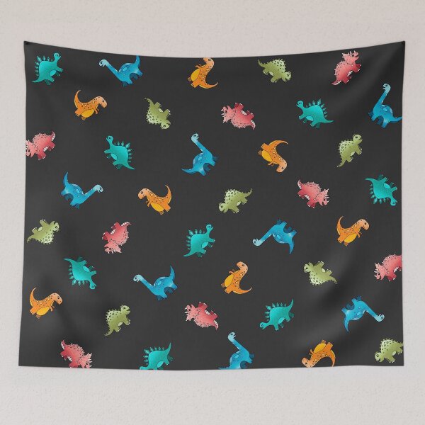 Item preview, Watercolour dinosaur pattern designed and sold by design-emporium.