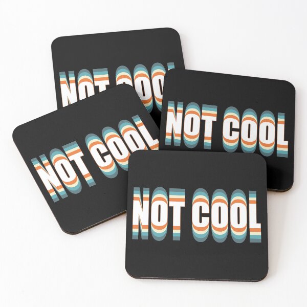 Item preview, Not Cool V1b-Retro Vintage Colors designed and sold by BLACKSUN-SHOP.