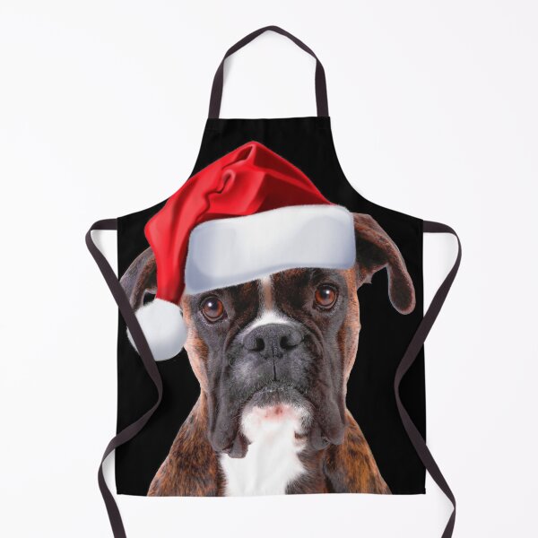 Item preview, Cute Boxer Santa Hat Image Funny Dog Picture Christmas Gift designed and sold by DamnCoolStuff.