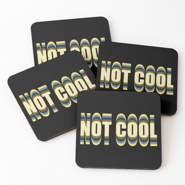 Item preview, Not Cool V1c-Retro Vintage Colors designed and sold by BLACKSUN-SHOP.