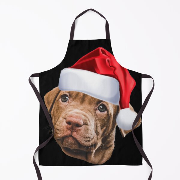 Item preview, Cute Mastiff Puppy Dog Santa Hat Image Funny Christmas Gift designed and sold by DamnCoolStuff.