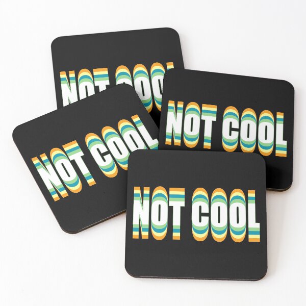 Item preview, Not Cool V1d-Retro Vintage Colors designed and sold by BLACKSUN-SHOP.