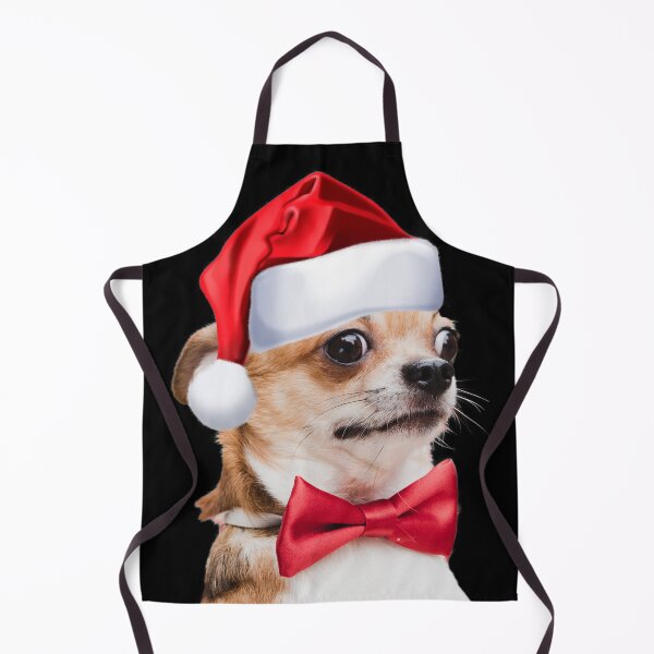 Item preview, Cute Chihuahua Shirt Santa Hat Image Funny Christmas Gift designed and sold by DamnCoolStuff.