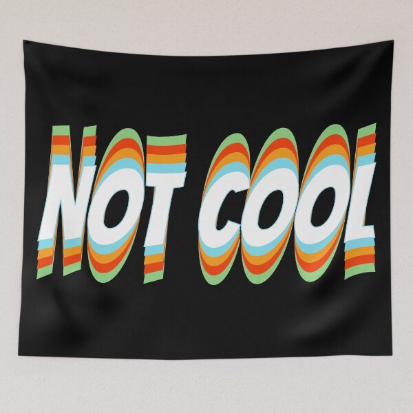 Item preview, Not Cool V3-Retro Vintage Colors designed and sold by BLACKSUN-SHOP.