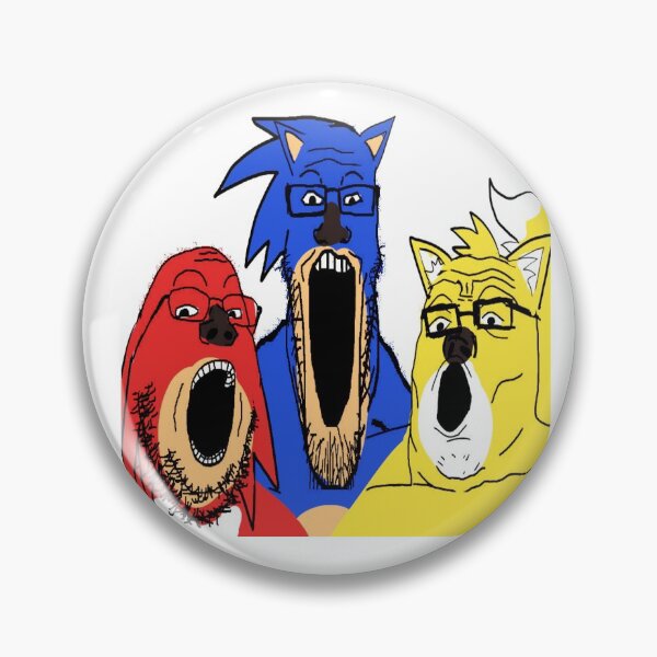 Item preview, SONIC THE CRINGEHOG KNUCKLES TAILS 4CHAN REDDIT KEANU REEVES  designed and sold by Rosko-.