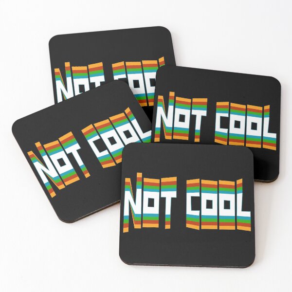 Item preview, Not Cool V7-Retro Vintage Colors designed and sold by BLACKSUN-SHOP.