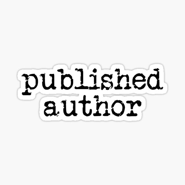 published author Sticker