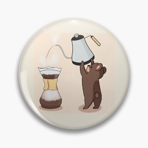 Artikelvorschau, Kaffeebär übergießen entworfen und verkauft von CoffeePandaArt.